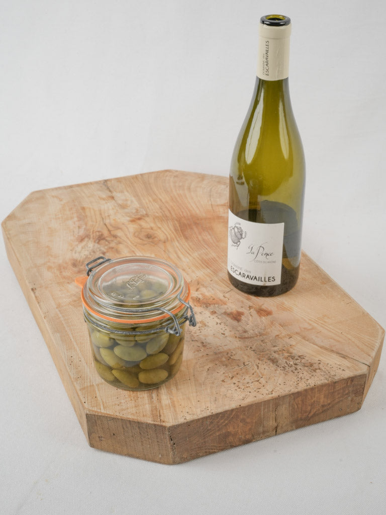 Rustic large butcher block cutting board