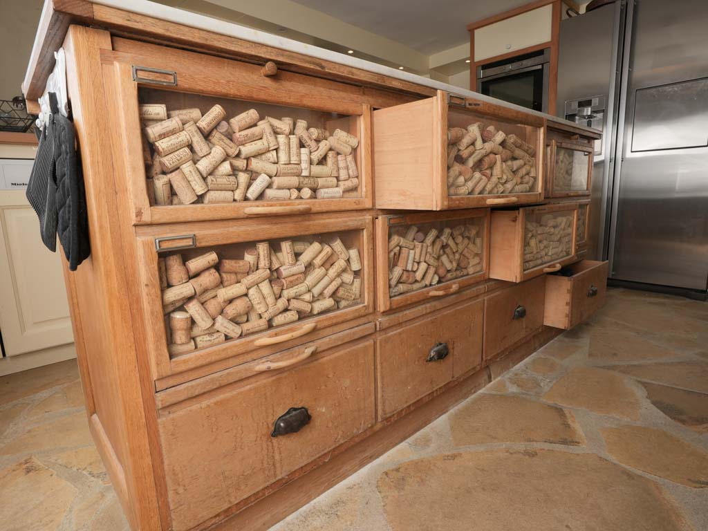 Renowned, storied kitchen island display
