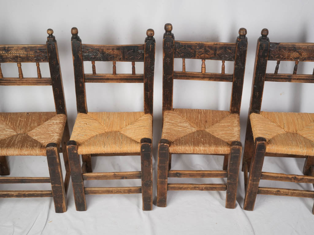 Sculptural, charming, country-style chairs