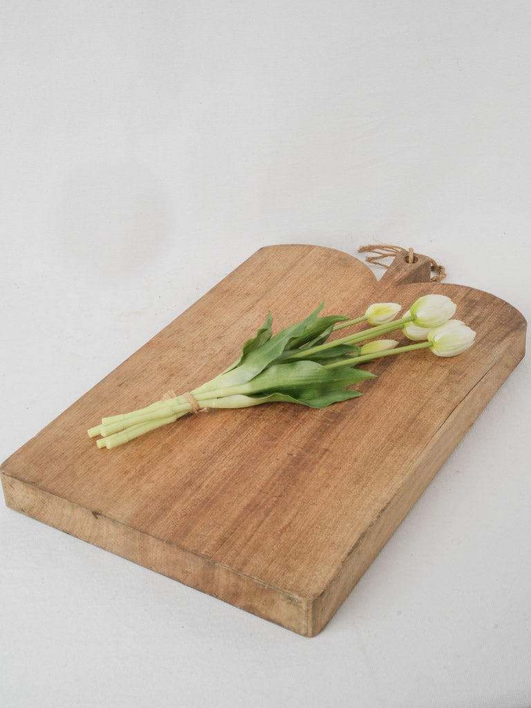 Rustic, handcrafted wooden cutting board