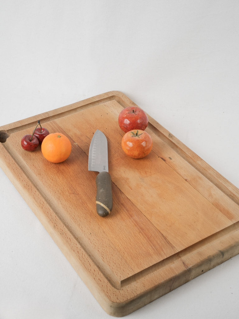 Antique extra-large wooden tray