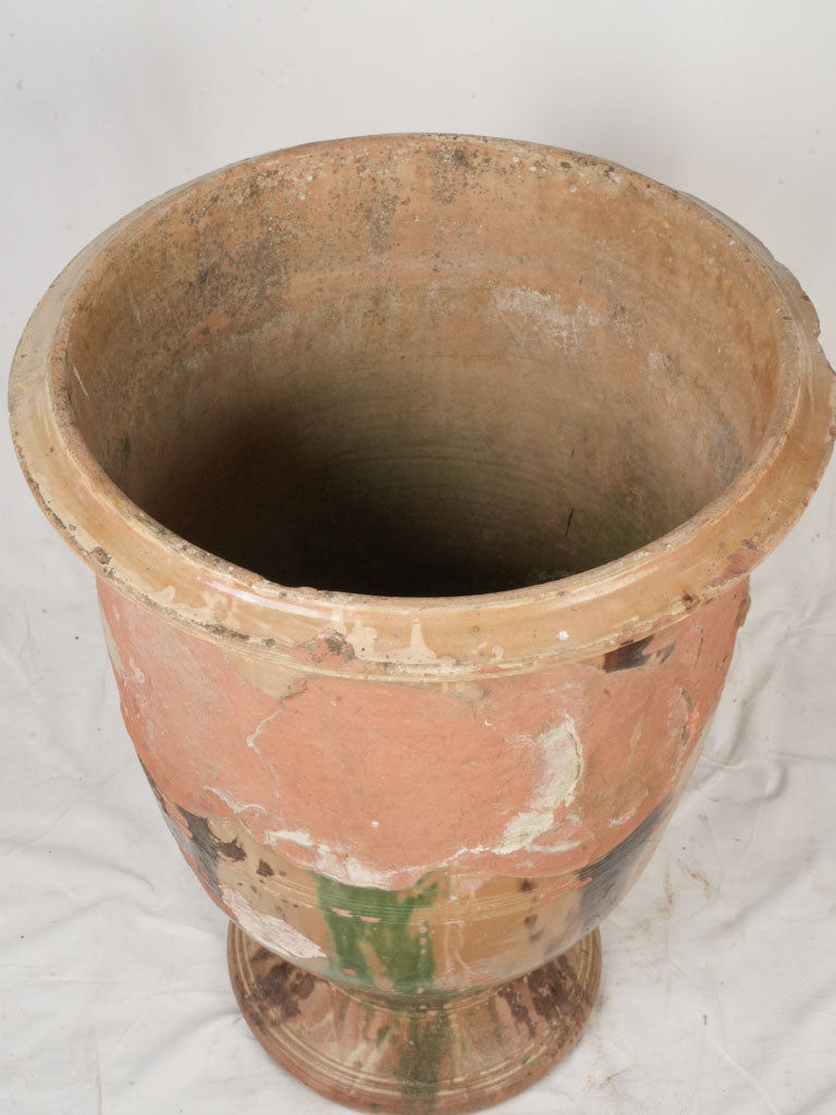 Distinctive decorative terracotta plant urn