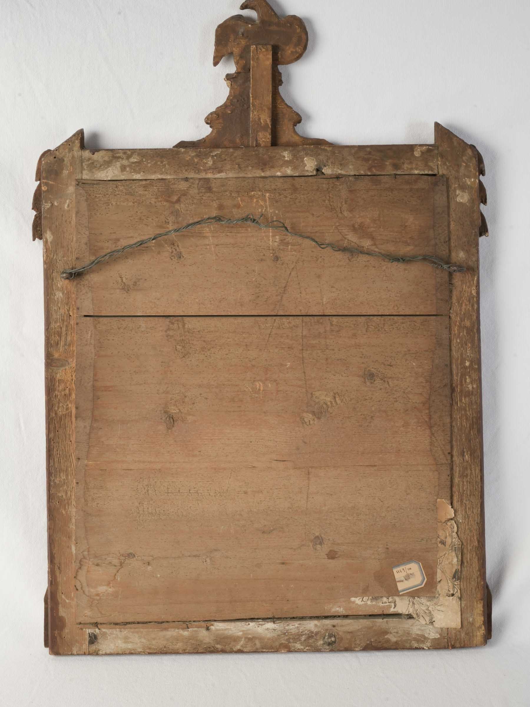 Exquisite mellowed gilt frame mirror