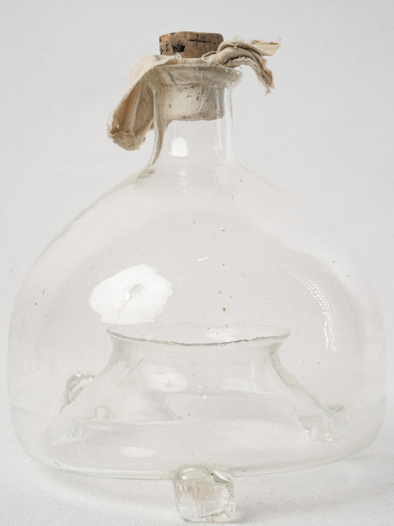 Charming aged glass home accessory