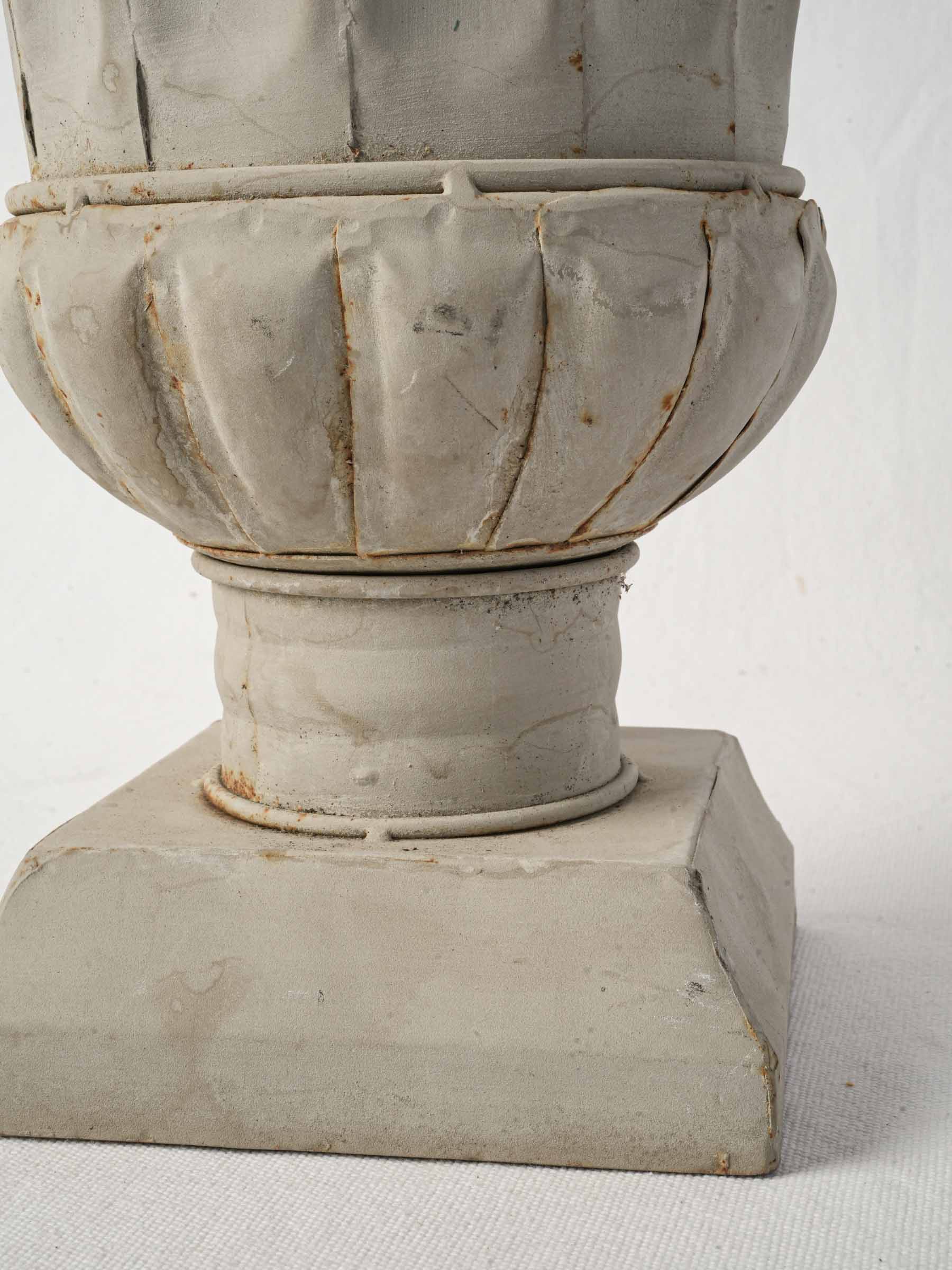 Distinctive oxidized French vase