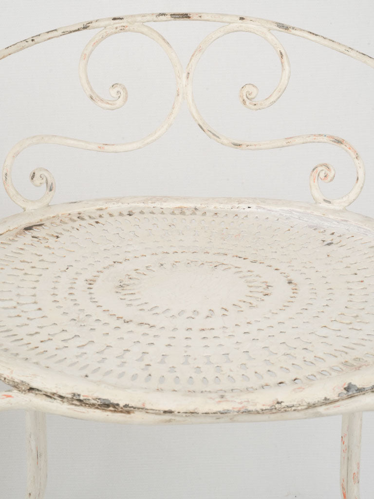 Lightweight Aged Iron Seating