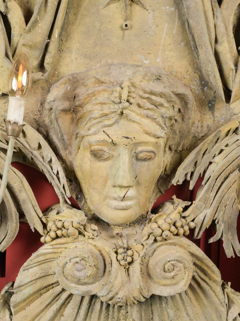 Antique papier-mâché decorative piece