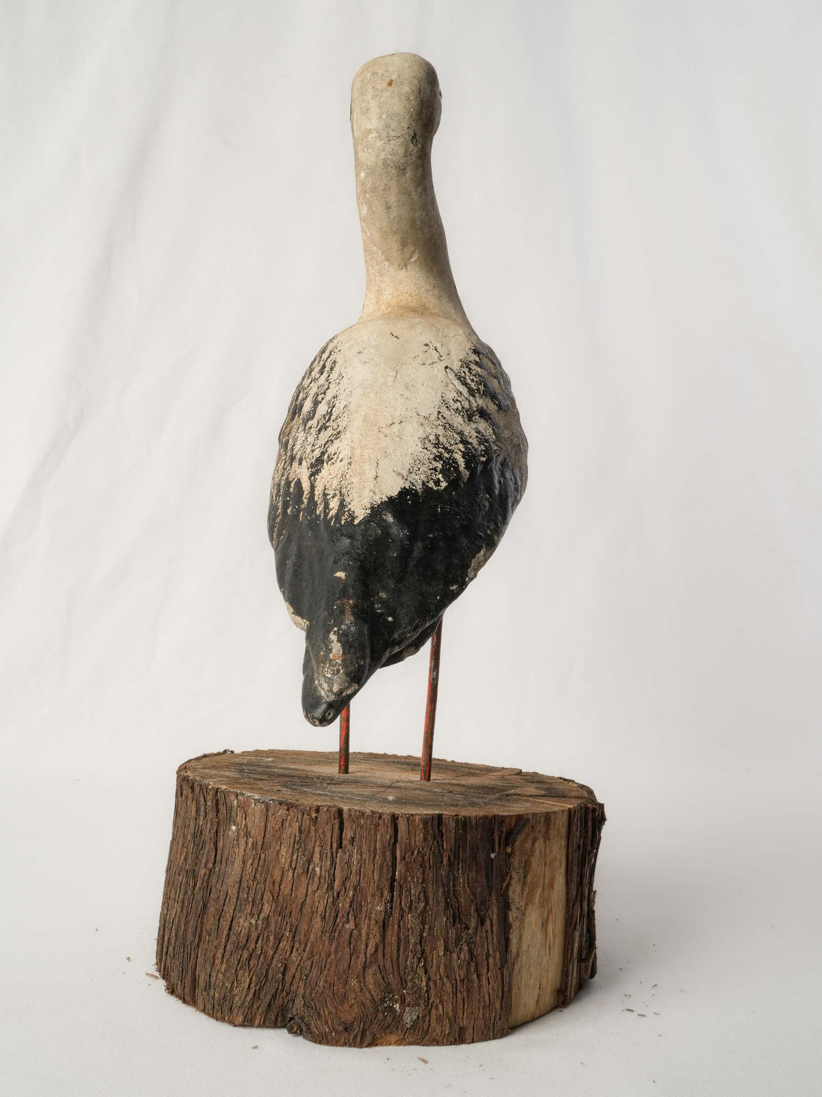 Rustic French Country Stork Sculpture
