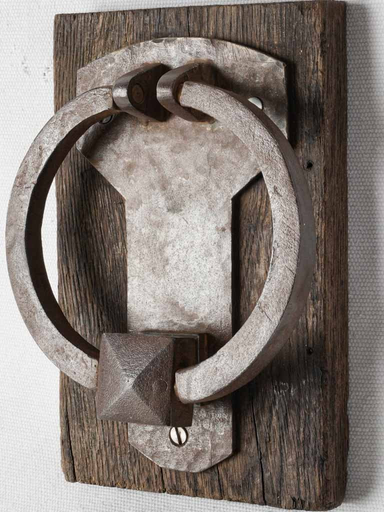 Traditional blacksmith circular door ring