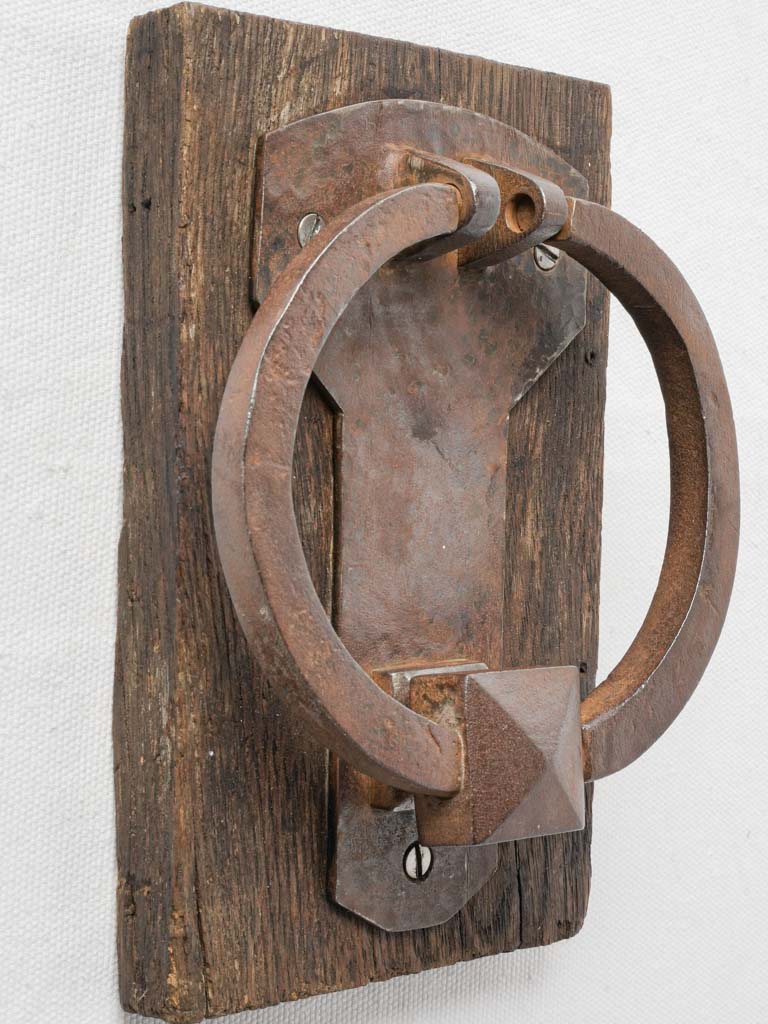 Antique French wrought iron door knocker