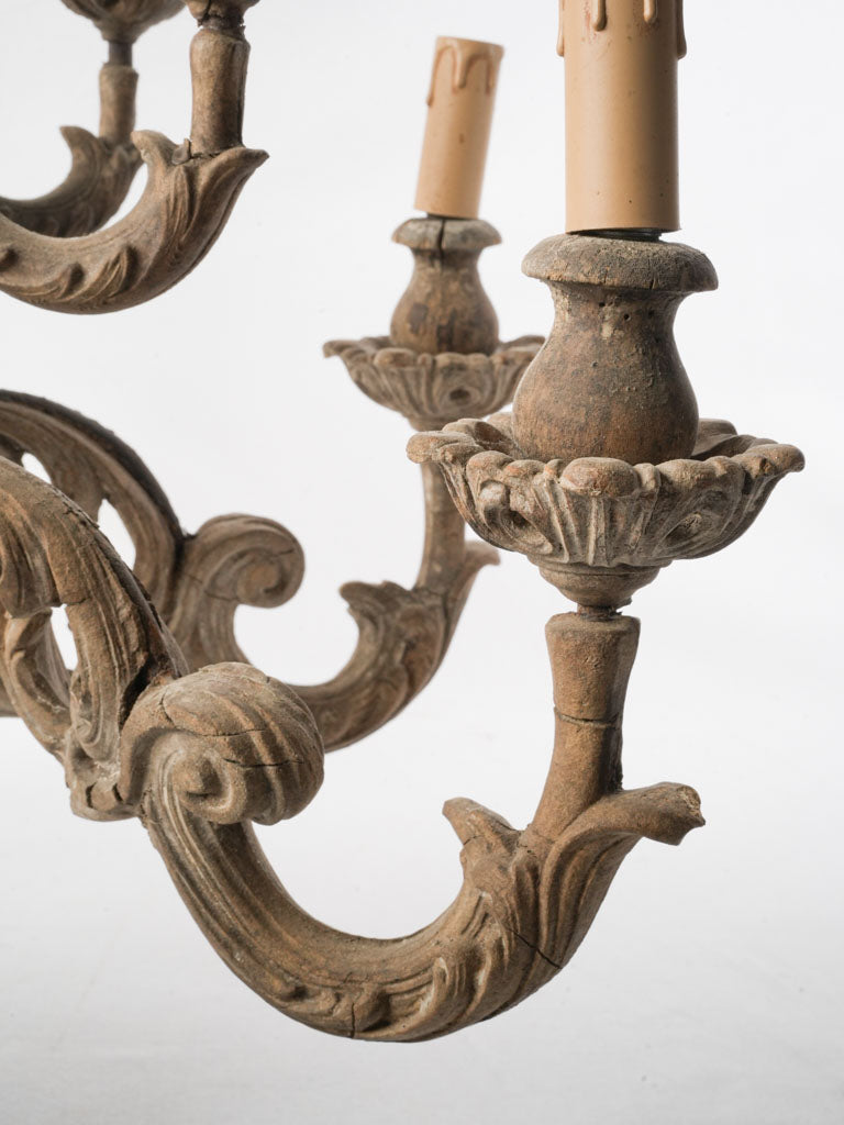 Authentic antique French chandelier light