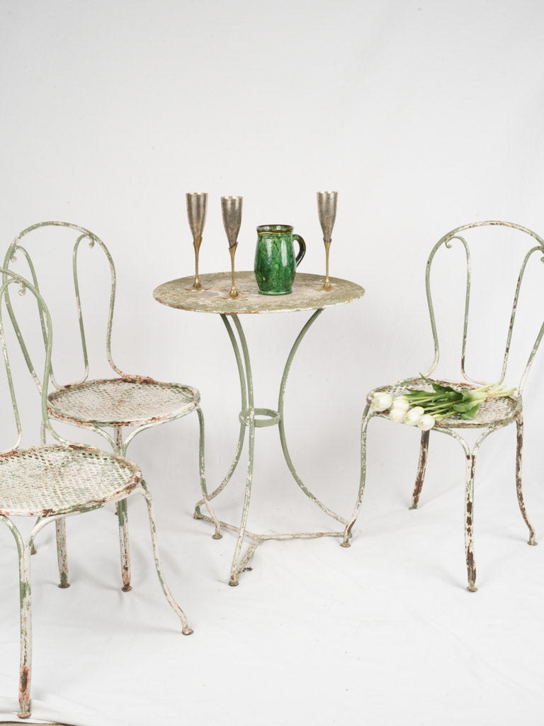 Rustic, French, Antique Wrought Iron Chairs