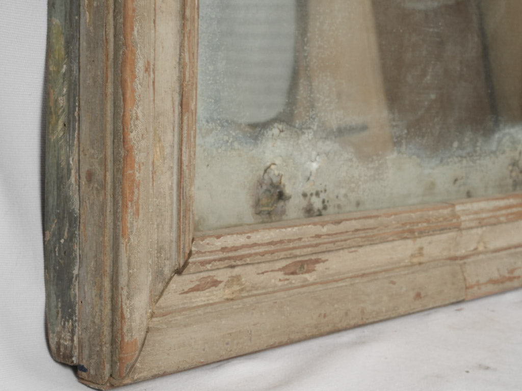 Elegant, weathered oak wall mirror