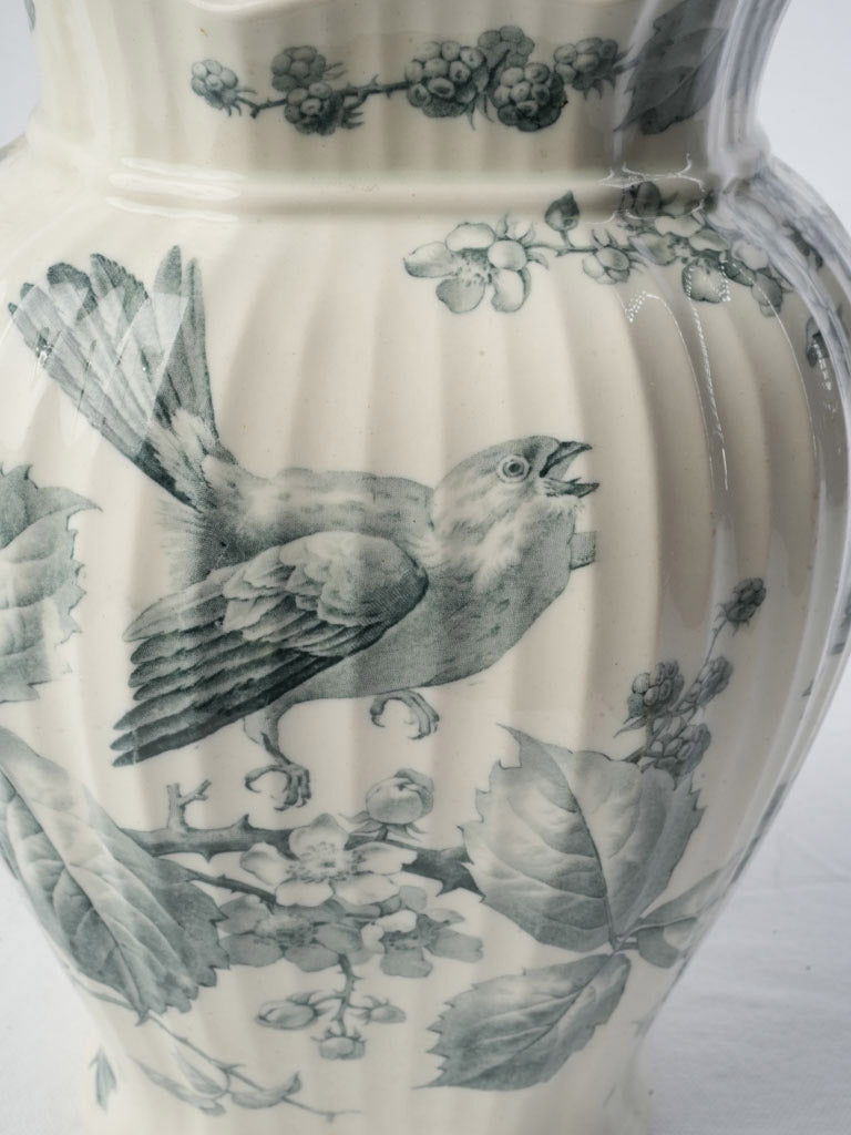 Creamy glaze wash jug
