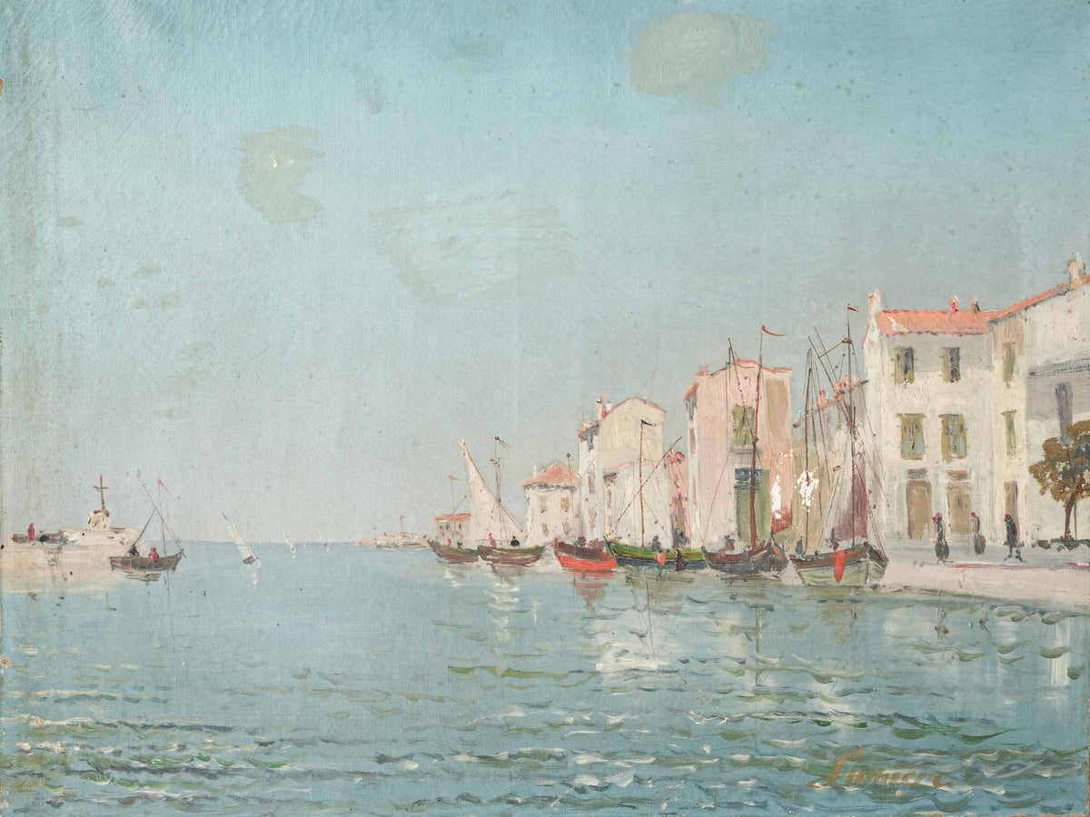 Signed early 20th-century seascape