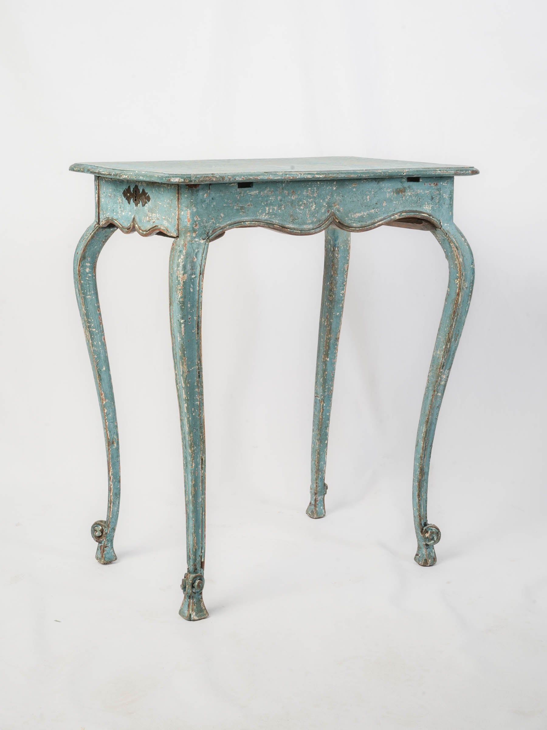 Vintage graceful painted side table