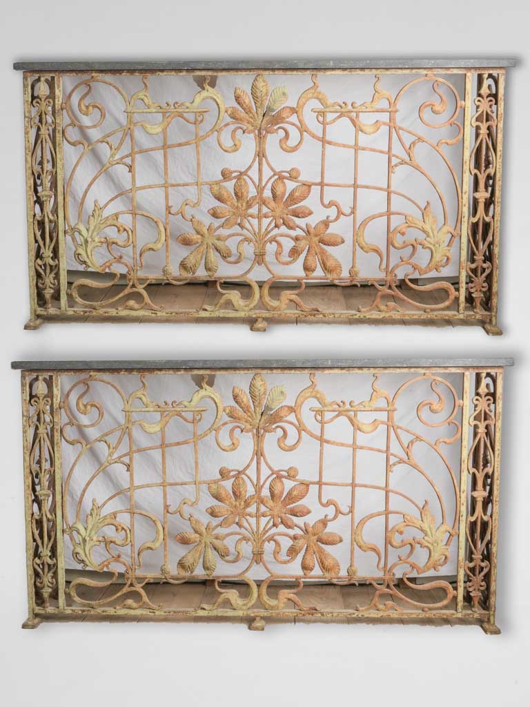 Antique French wrought-iron console