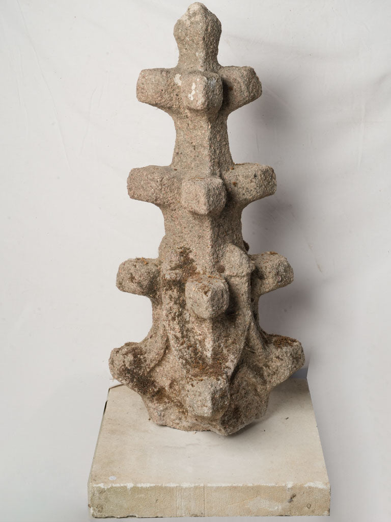 Antique Breton sandstone Gothic spire