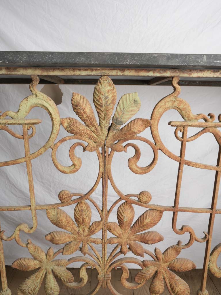 Vintage floral ironwork radiant cover