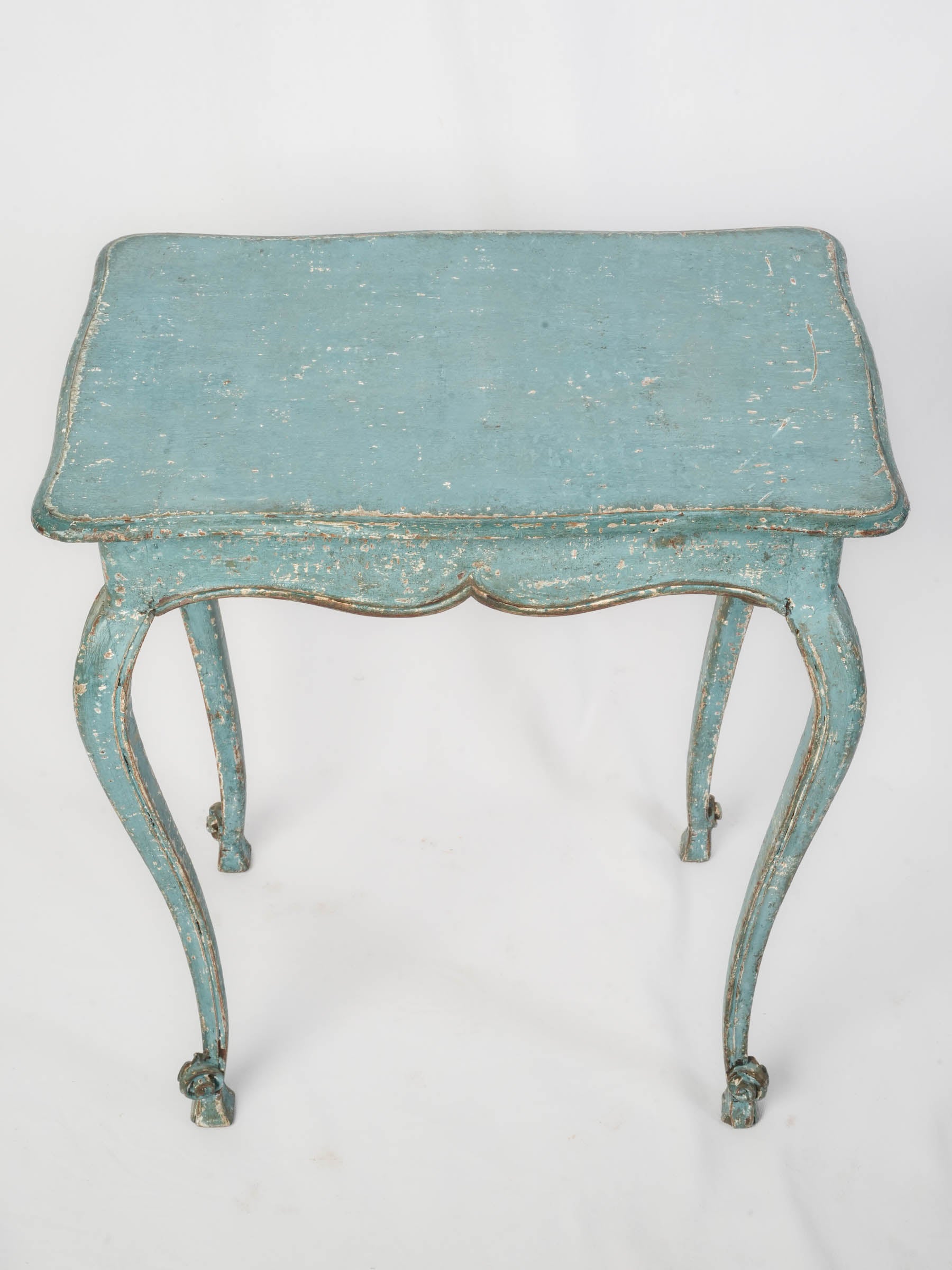 Distressed original robin's egg blue furniture