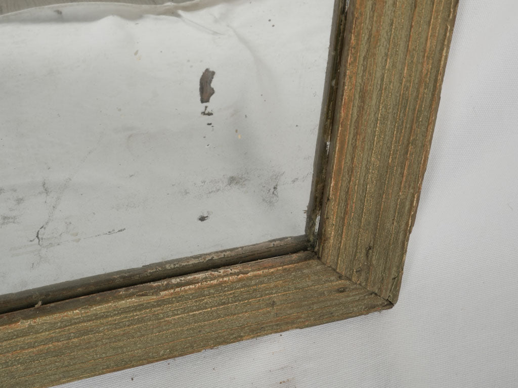 Charming Sage Green Ribbed Mirror