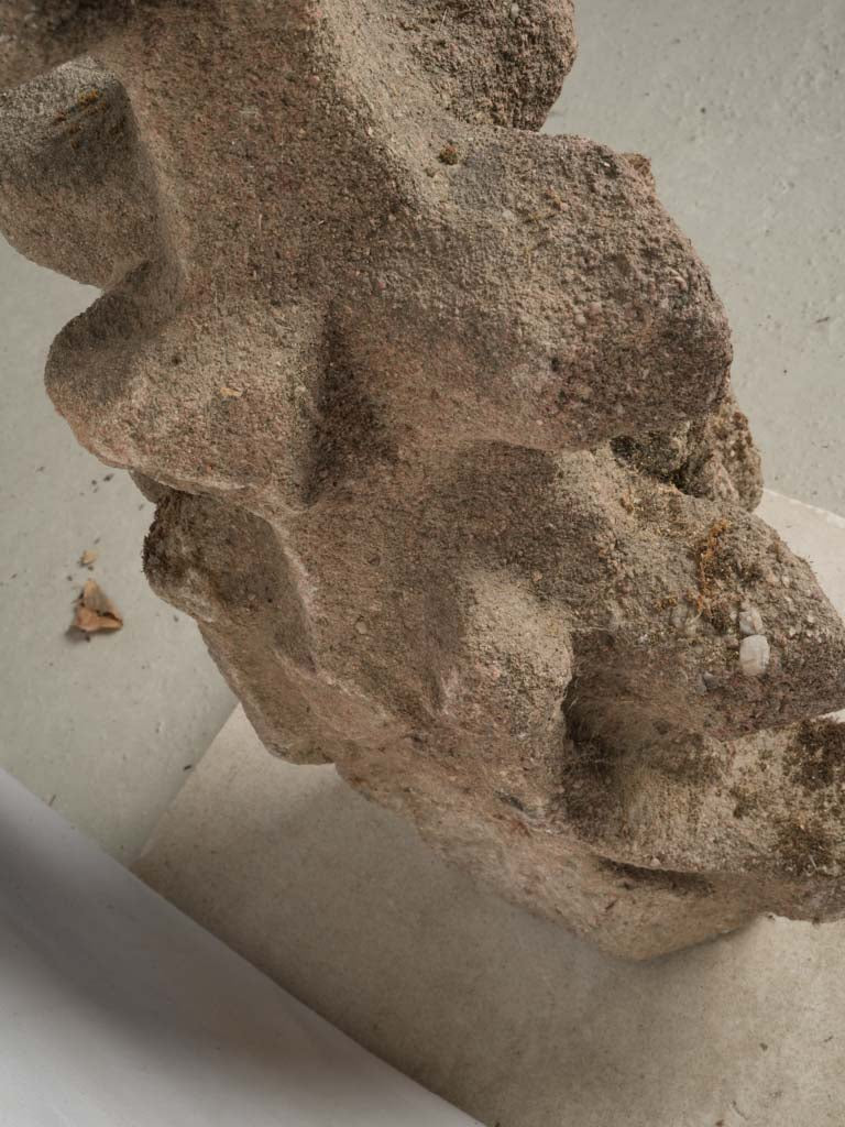 Artisanal carved sandstone Gothic spire