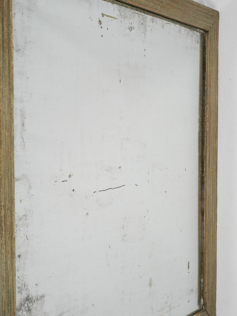 Rustic 19th-Century Square Mirror