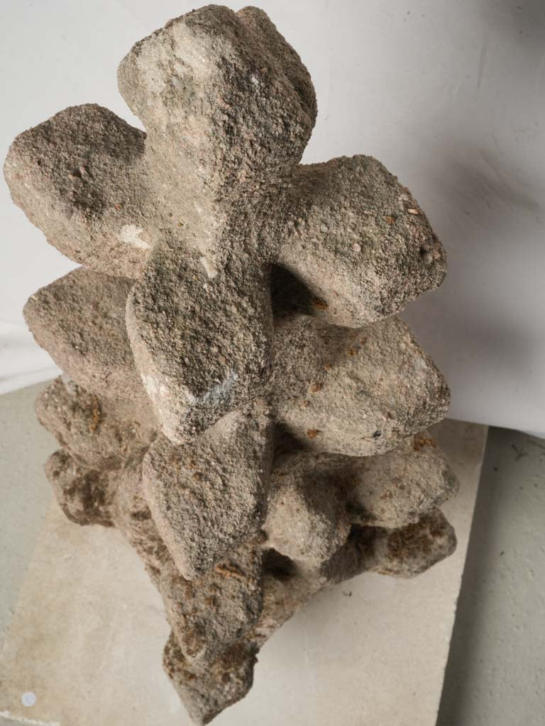 Weathered pink sandstone architectural spire