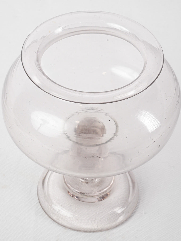 Handcrafted translucent glass sangsue jar