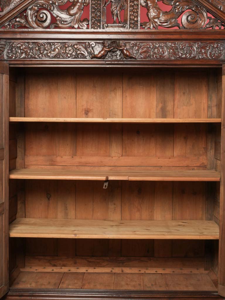 Dramatic sculptural decor cabinet