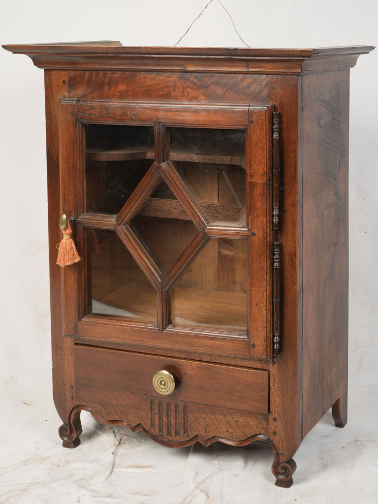 Rustic Provençal glass cabinet