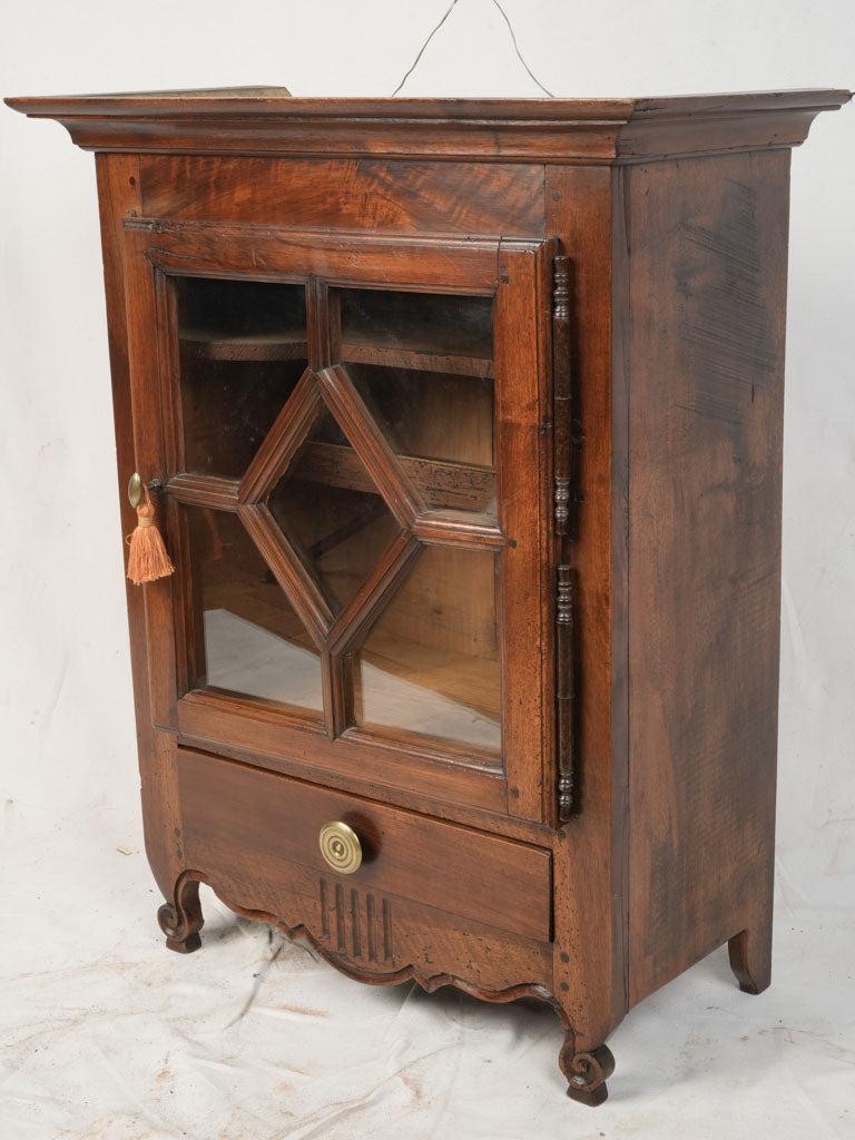 Elegant walnut verriau cupboard