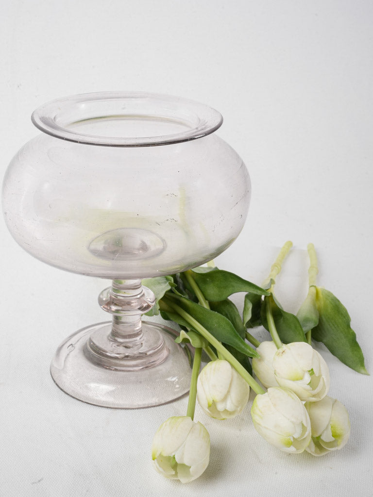 Vintage blown glass medicinal jar