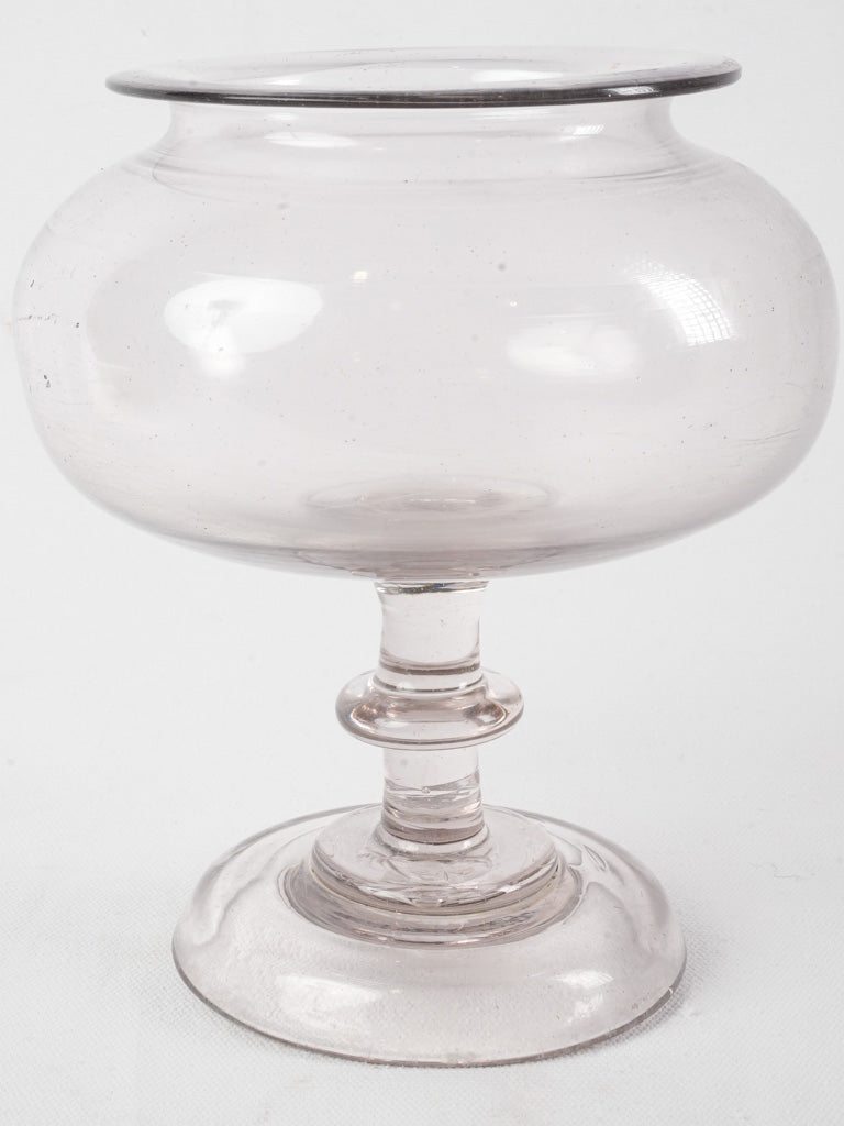 Historic flared rim glass jar