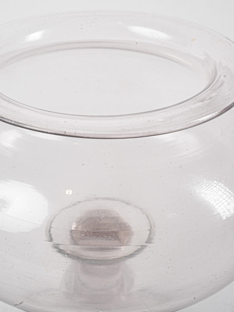 Unique irregular glass display piece