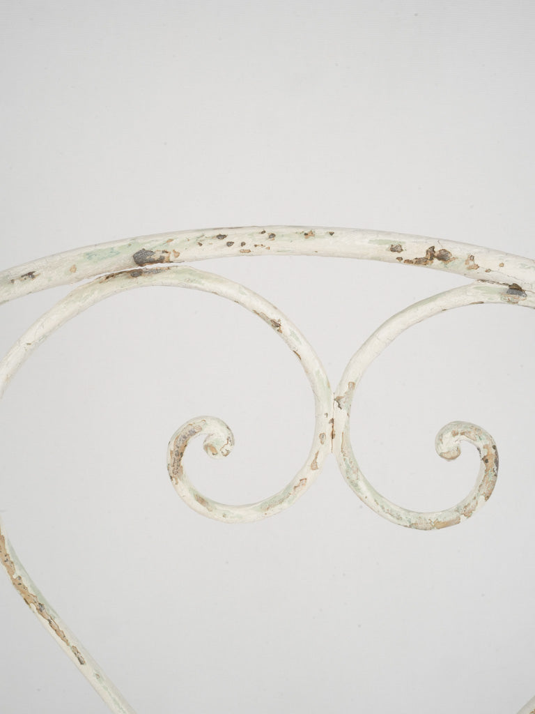 French Country, mesh-seat garden armchairs