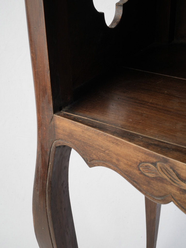 Timeless walnut bedside table