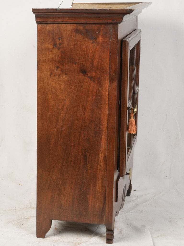 Provincial French glass cupboard