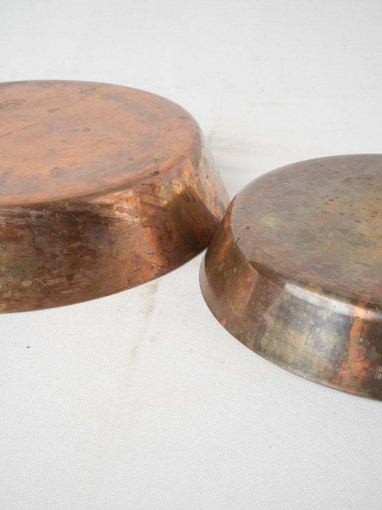 Durable vintage French copper cookware