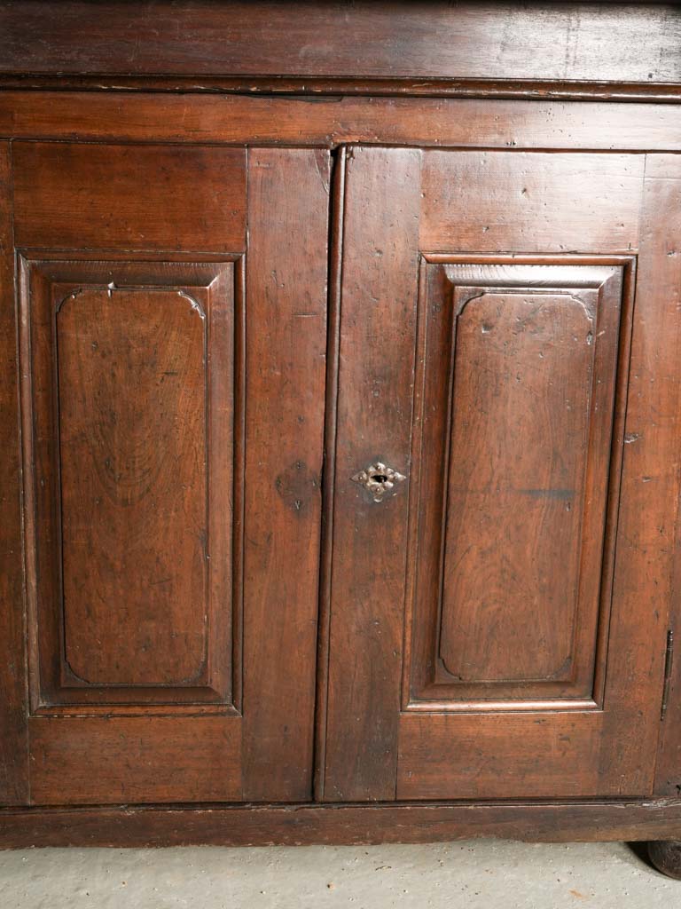 Timeless asymmetrical walnut cupboard
