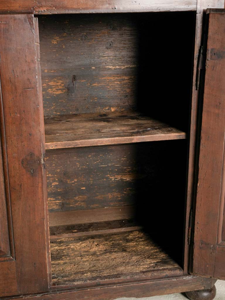 Original-hardware walnut cupboard