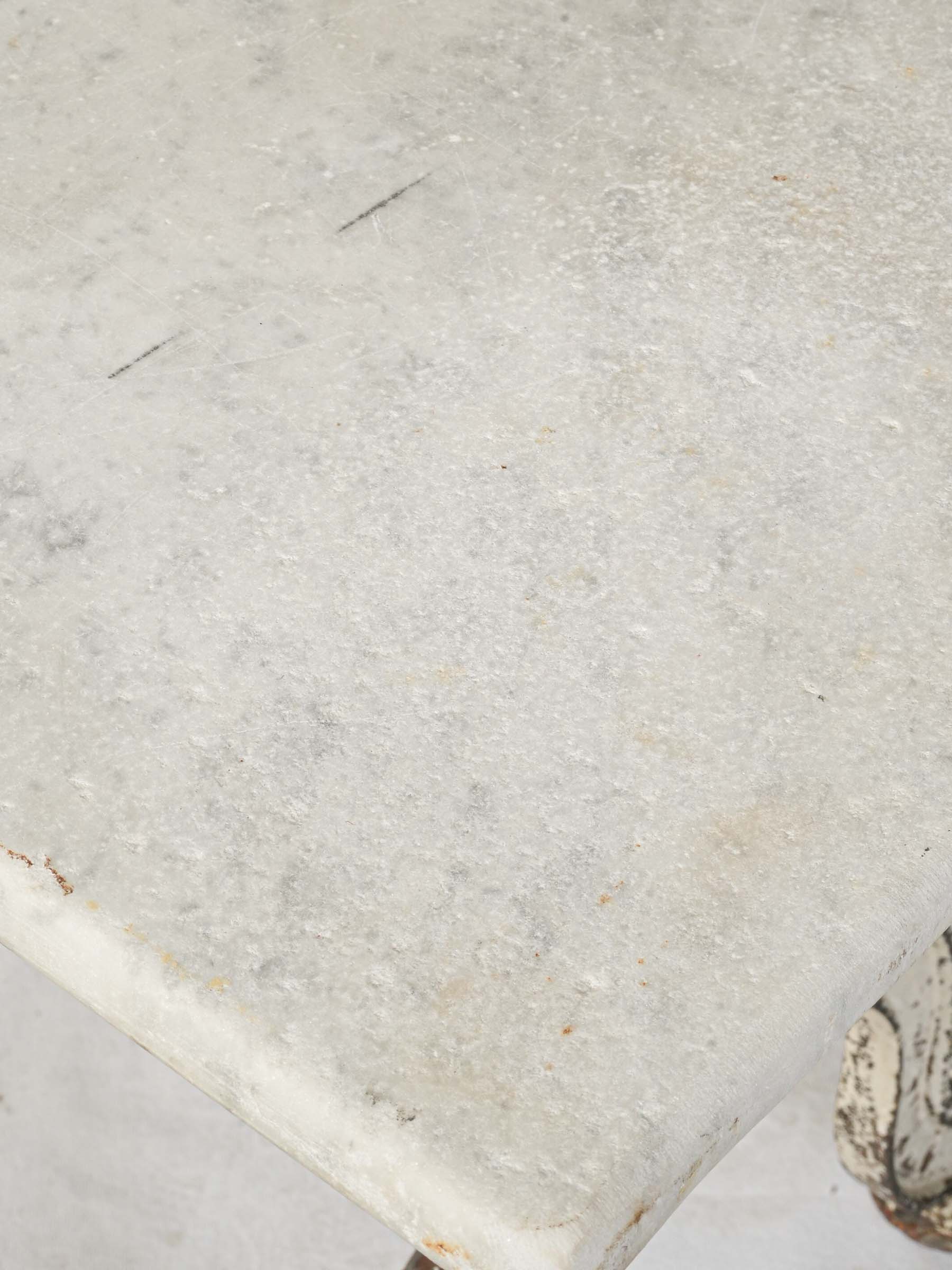 Rustic cast iron base table