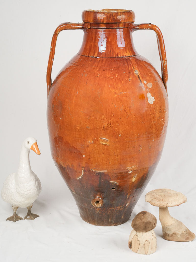 Realistic Early 20th-Century Ceramic Goose Sculpture