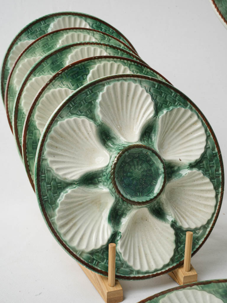 Authentic faïence ceramic plates