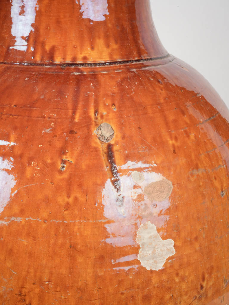 Rustic Puglian terracotta amphora vessel