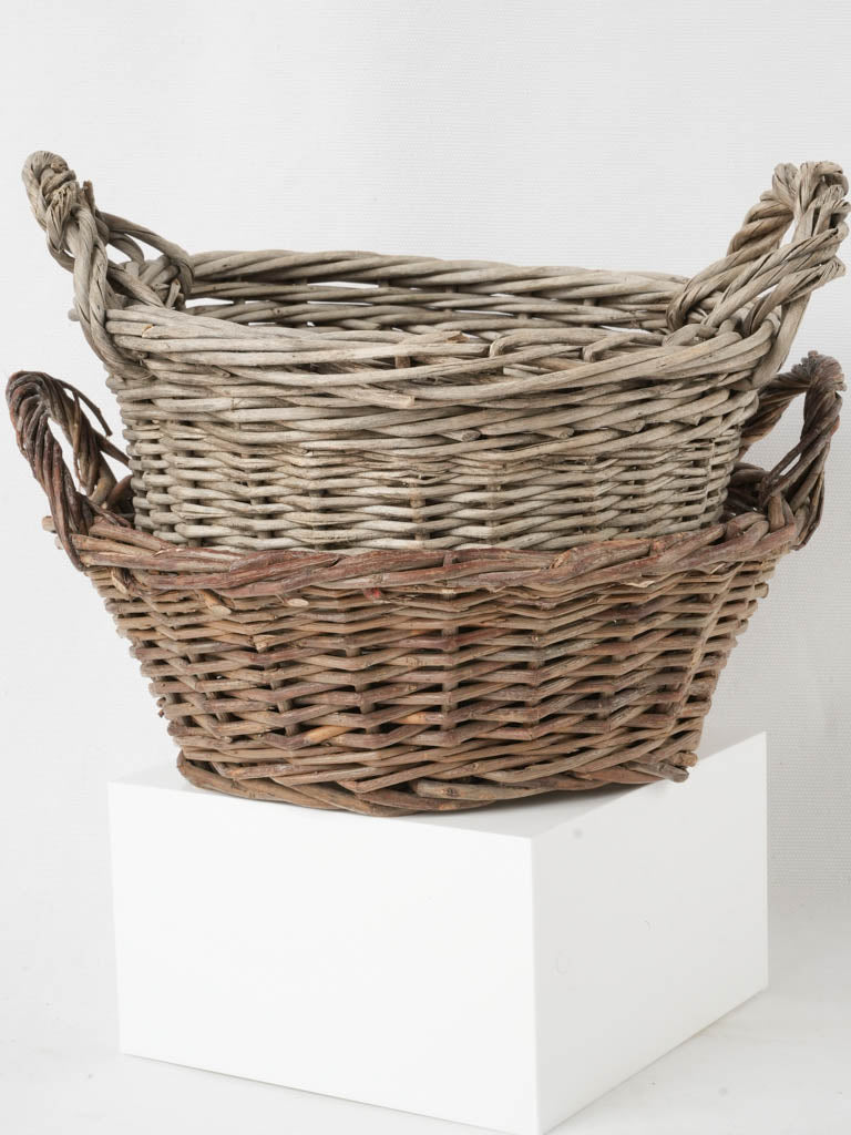 Rustic, traditional wicker baskets