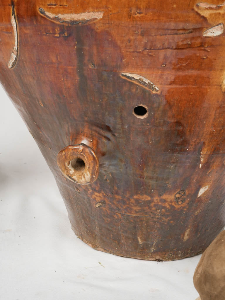 Rustic glazed olive oil capasone