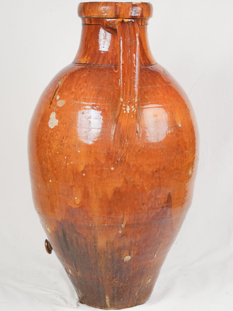 Distinctive amber glazed amphora
