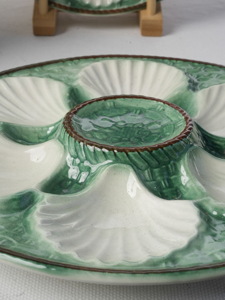 Vibrant glazed French shellfish set