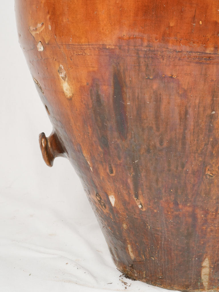 Handmade terracotta wine amphora
